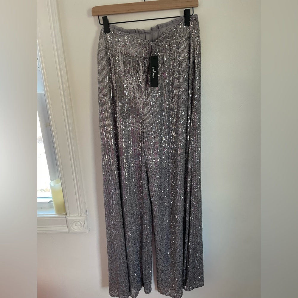 Lulu’s sequins pants perfect for bachelorette party